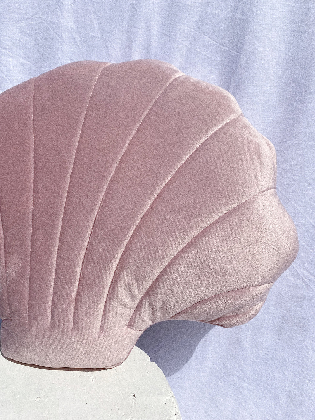 Velvet Scallop Shell Cushion